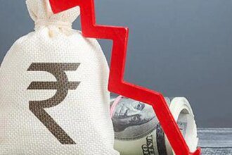 Rupee falls to a record low of ₹90.55 against US dollar