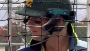 Steve Smith tests anti-glare eye patches ahead of pink ball Gabba Ashes Test