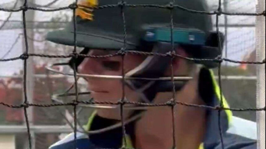 Steve Smith tests anti-glare eye patches ahead of pink ball Gabba Ashes Test
