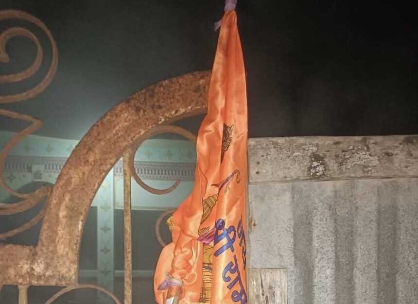 Mosque desecrated in Tripura: Liquor bottles, ‘Jai Shri Ram’ threat note, Bajrang Dal flag found