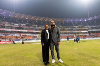 Yuvraj Singh, Harmanpreet Kaur stands inaugurated in Mullanpur ahead of second T20I