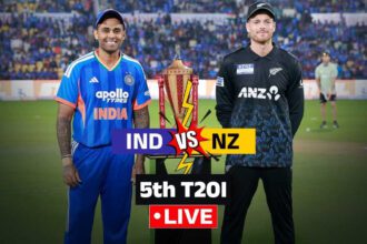 IND vs NZ 5th T20I Live cricket score: Suryakumar Yadav wins toss, India opt to bat first