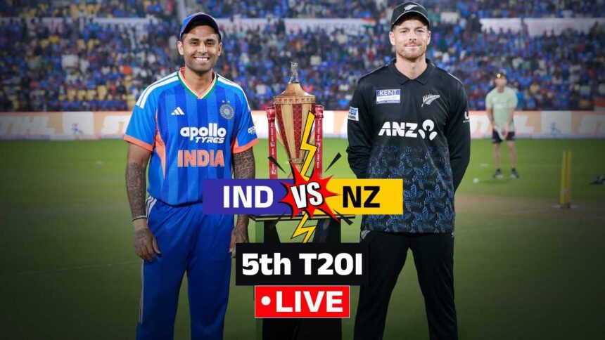 IND vs NZ 5th T20I Live cricket score: Suryakumar Yadav wins toss, India opt to bat first