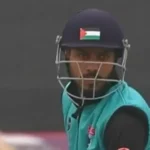 Kashmiri cricketer faces police enquiry after wearing Palestinian flag on helmet during match
