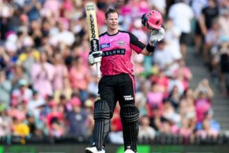 Steve Smith smacks four consecutive sixes, completes century in just 41 balls
