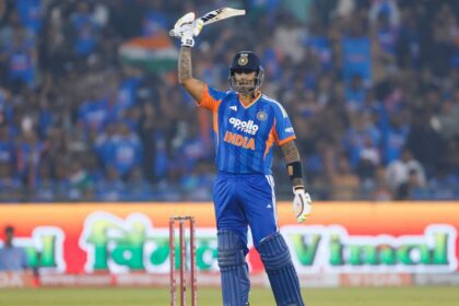 How many runs does Suryakumar Yadav need to break Rohit Sharma's record for most T20I runs for India