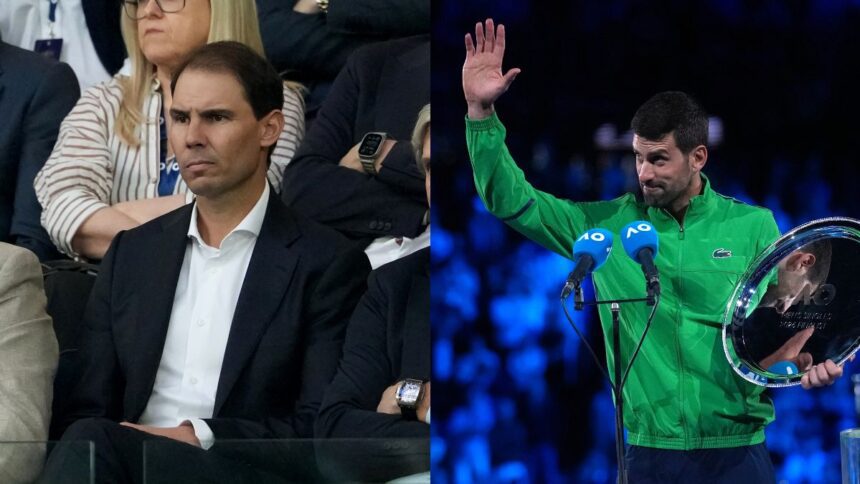Novak Djokovic asks Rafael Nadal if he wants to play during Australian Open final: Watch video