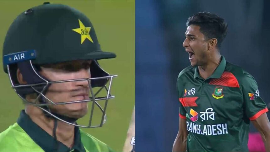 Nahid Rana loses temper, abuses Pakistan batter after dismissing him in third ODI | Watch