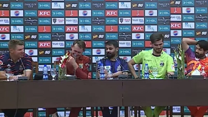 Warner slams Shaheen, Labuschagne during PSL press conference, says 'we got school kids here'
