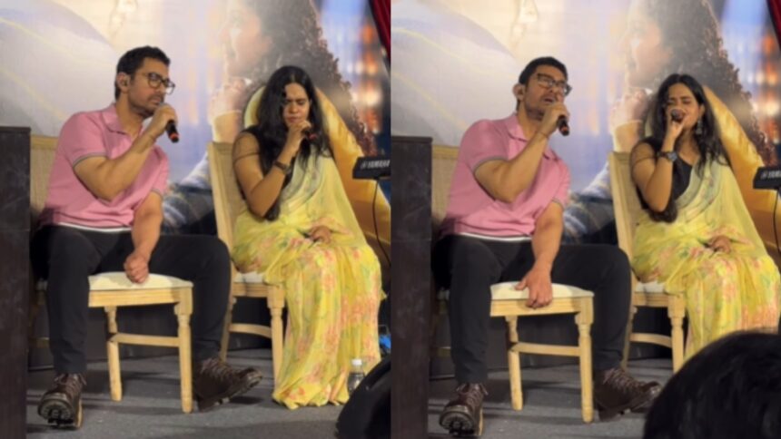 Aamir Khan surprises fans by singing Ek Din title track with Meghna Mishra at Ek din mehfil | Watch