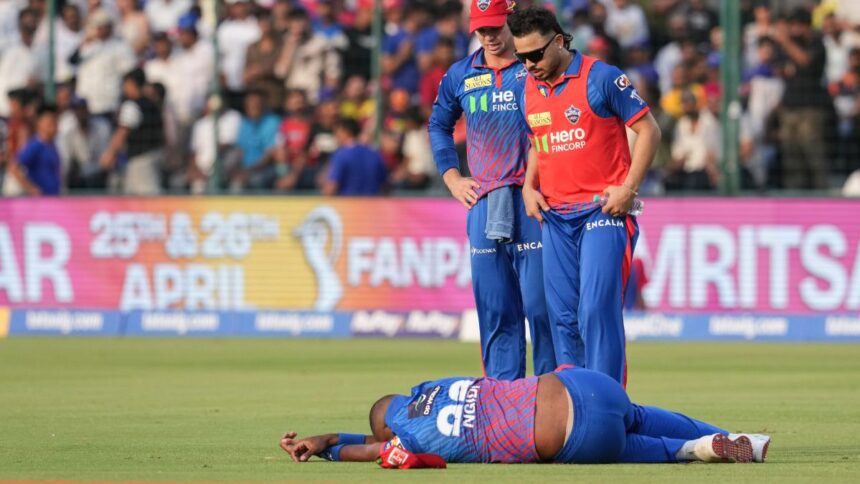 Lungi Ngidi injury update: IPL releases statement on DC pacer's horror fall against Punjab Kings