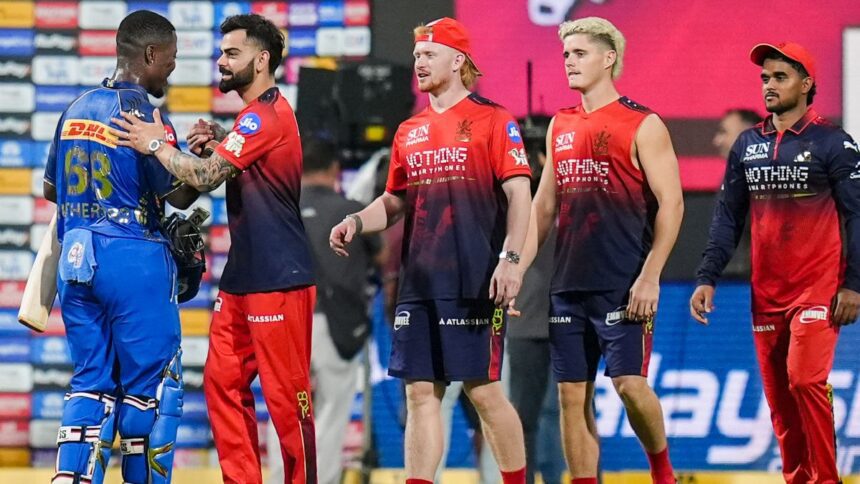 Royal Challengers Bengaluru equal Chennai Super Kings in elite list with stellar victory over MI