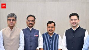 Rajya Sabha chairman accepts merger of 7 AAP MPs with BJP