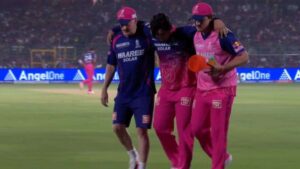 Vaibhav Sooryavanshi limps off the ground against Sunrisers Hyderabad in worrying signs for RR
