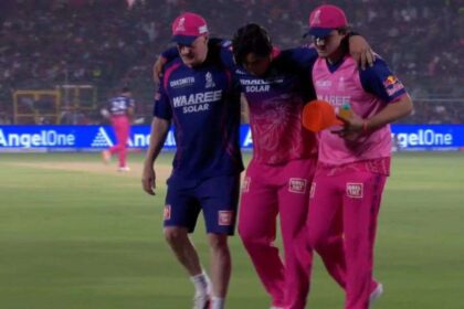 Vaibhav Sooryavanshi limps off the ground against Sunrisers Hyderabad in worrying signs for RR