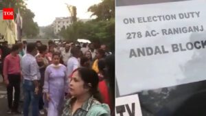 'All officers of TMC': BJP alleges irregularities after phone found in envelope near Asansol College strong room; chaos erupts
