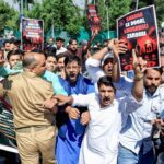 BJP stages protest outside Omar’s residence for liquor prohibition in Kashmir