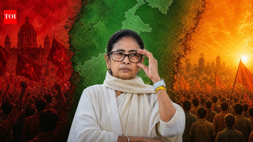 From red to green to saffron? BJP eyes power shift in Bengal as Mamata defends her turf