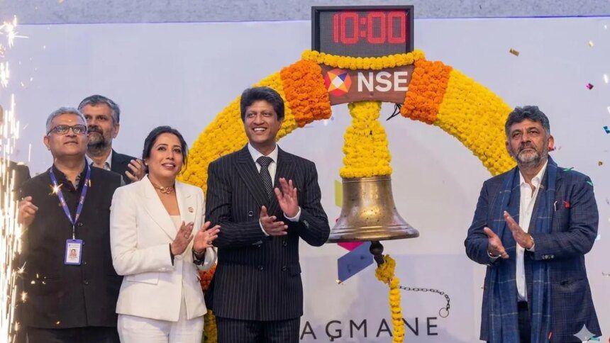 Bagmane Prime Office REIT ends 3.7% higher at ₹103.66
