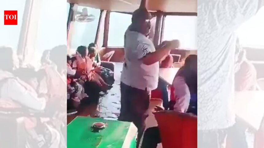 Frantic wait for life jackets: Video captures panic and chaos on MP cruise boat before it overturns