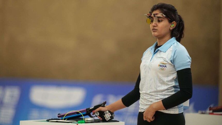 Esha Singh sets new world record, wins ISSF World Cup in women's 25m pistol event