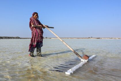 India’s salt workers brave brutal heat on Gujarat’s desert plains