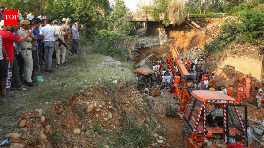 Jammu and Kashmir: Jammu bridge collapse toll rises to three, 2 engineers suspended