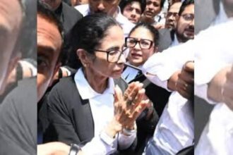 Video: Mamata Banerjee in lawyer’s gown faces sloganeering at Calcutta high court during post-poll violence case hearing