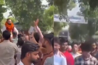 UP shocker: Roadshow, garlands, rousing welcome for rape accused after bail in Ghaziabad; Akhilesh Yadav slams BJP government