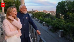 PM Modi, Meloni in Rome: Car ride, dinner and Colosseum visit ahead of talks
