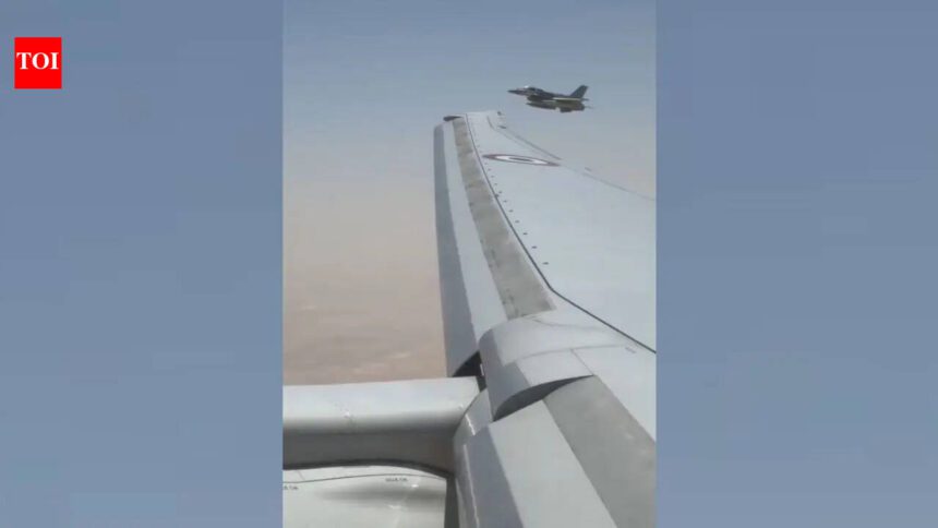 Watch: PM Modi receives F-16 escort as he lands in UAE on first leg of five-nation tour