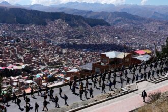 Thousands of protesters demand president’s resignation in Bolivia’s La Paz