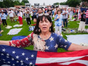 Trump holds prayer rally to ‘rededicate’ US as ‘one nation under God’