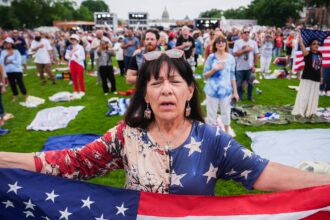 Trump holds prayer rally to ‘rededicate’ US as ‘one nation under God’