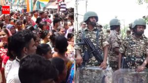 Bengal repolling: BJP, TMC supporters clash in South 24 Parganas; heavy security deployed - video