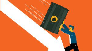 Crude oil prices tumble down but relief likely