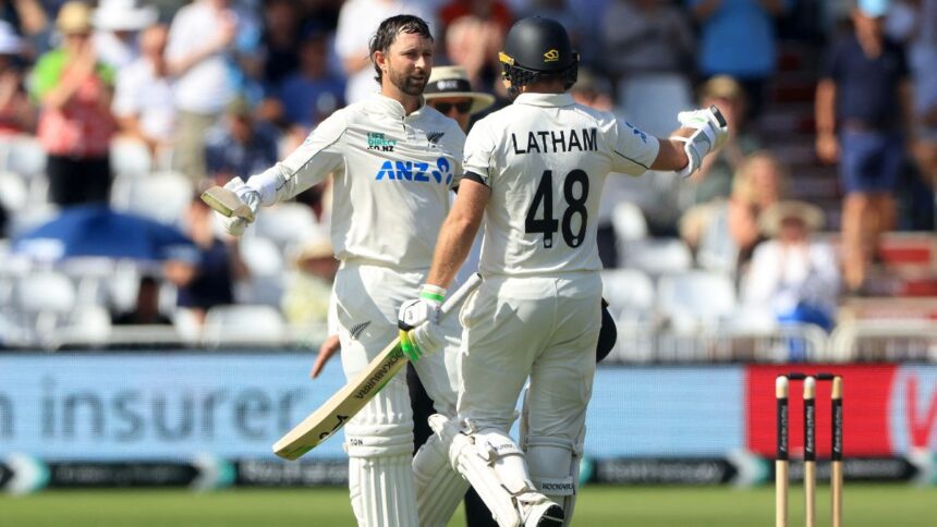 Devon Conway, Tom Latham dominate England with 317-run partnership on Day 1 of third Test