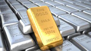 Gold breaks 3-day falling streak, rises ₹1,300; silver drops ₹2,000