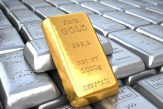 Gold breaks 3-day falling streak, rises ₹1,300; silver drops ₹2,000
