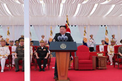 North Korea commissions warship as Kim eyes nuclear navy
