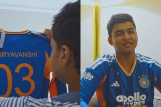 Vaibhav Sooryavanshi in senior India jersey for first time as teenage sensation handed kit | WATCH