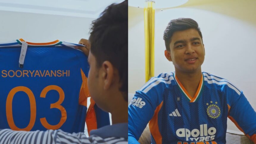 Vaibhav Sooryavanshi in senior India jersey for first time as teenage sensation handed kit | WATCH
