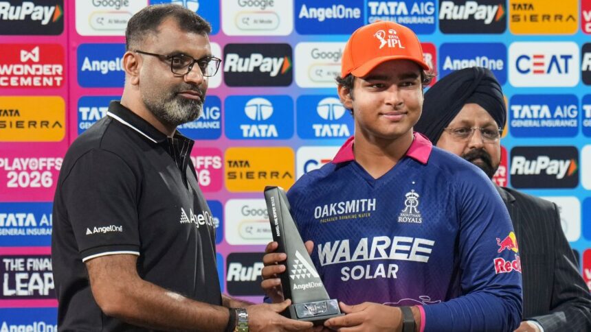List of awards won by Vaibhav Sooryavanshi in his exceptional IPL 2026 campaign