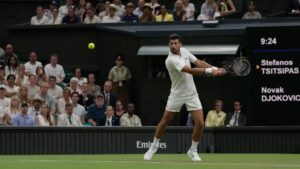 Novak Djokovic thrashes Stefanos Tsitsipas in straight sets, advances to third round of Wimbledon
