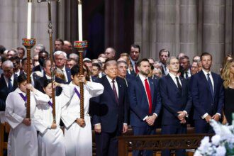 Donald Trump and world leaders attend Lindsey Graham’s funeral