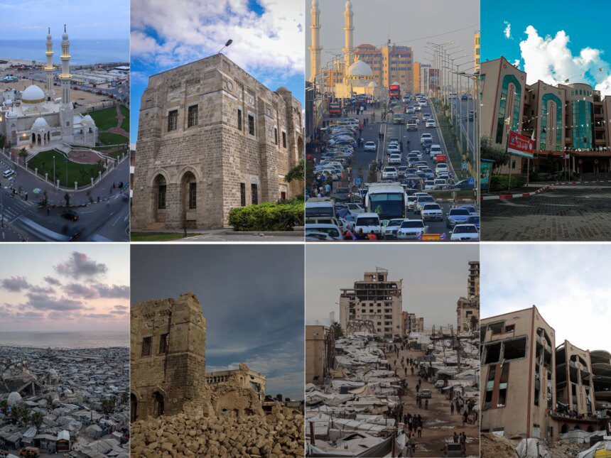 Photos: Gaza before and after – a city transformed by war