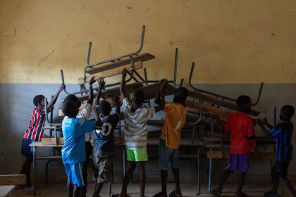 Photos: Community unites in Senegal’s Dakar to clean dilapidated school