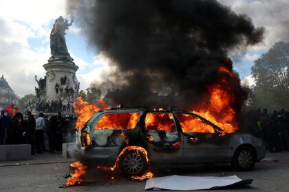 Photos: Protests across France spiral into looting, blazes and clashes