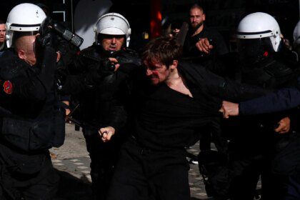 Photos: Student protest in Albania prompts violent clashes with police